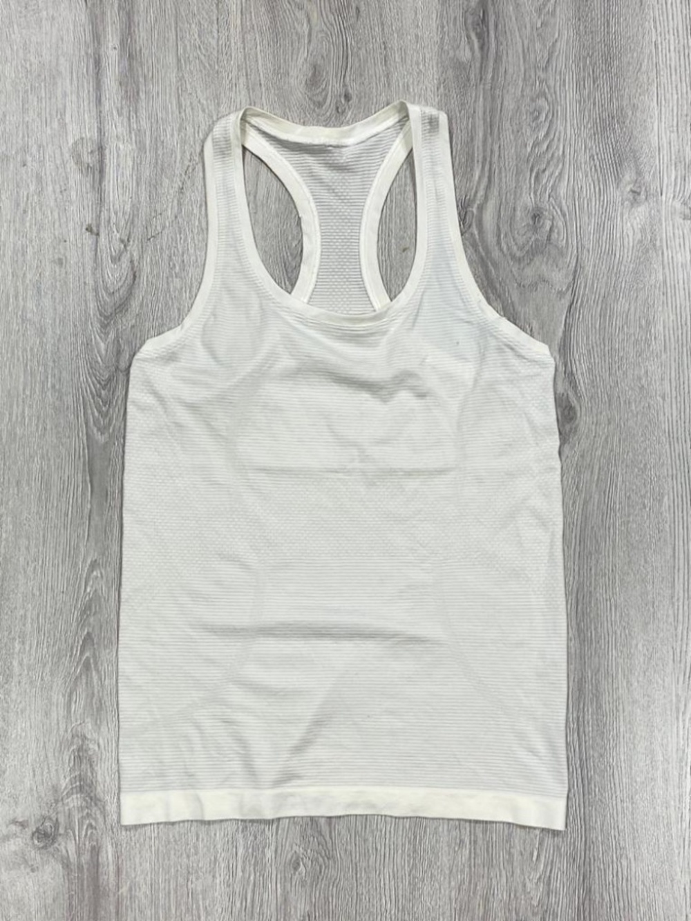 Lululemon Swiftly Tech Racerback Tank Top White Striped